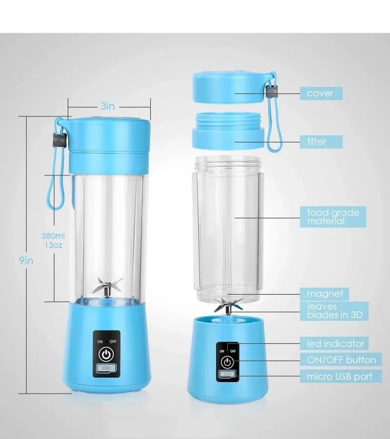 Legacy Deals Mini Electric Juicer Blender Machine 380ml