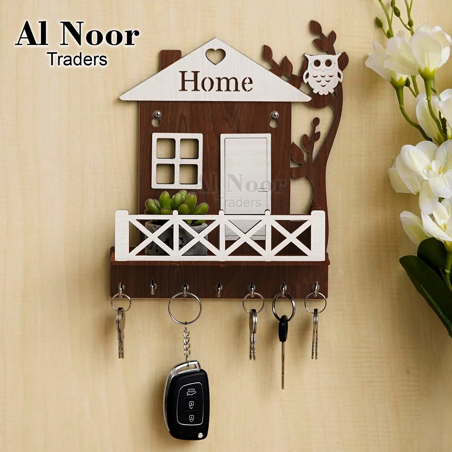 Lifestyle Glory Brand Wooden Home Tree Mobile and Keys Holder I