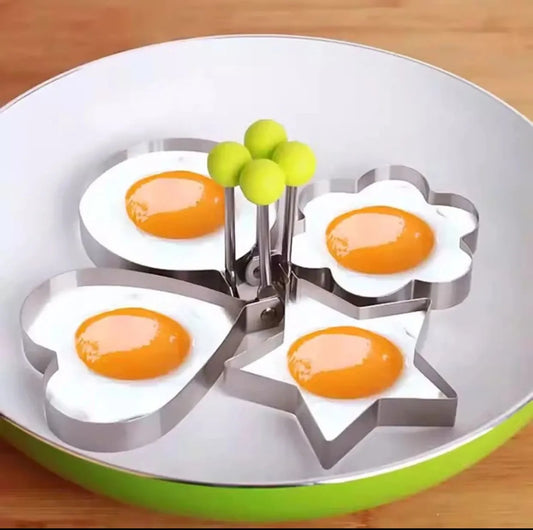 4Pcs Set Stainless Steel Omelette Fried Egg