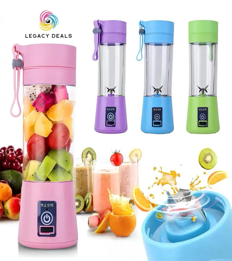 Legacy Deals Mini Electric Juicer Blender Machine 380ml