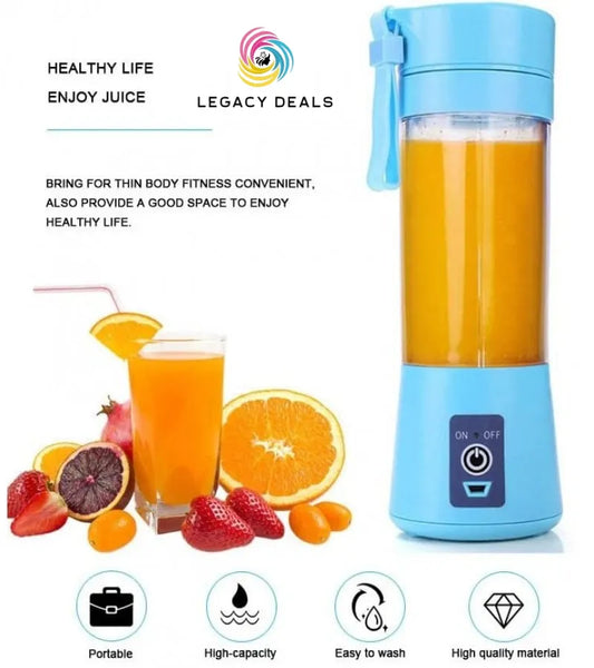 Legacy Deals Mini Electric Juicer Blender Machine 380ml