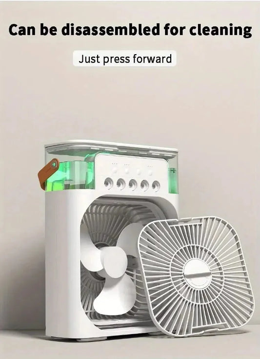 4 In 1 Fan Air Cooler with Humidifier & Night Light | Mist Fan