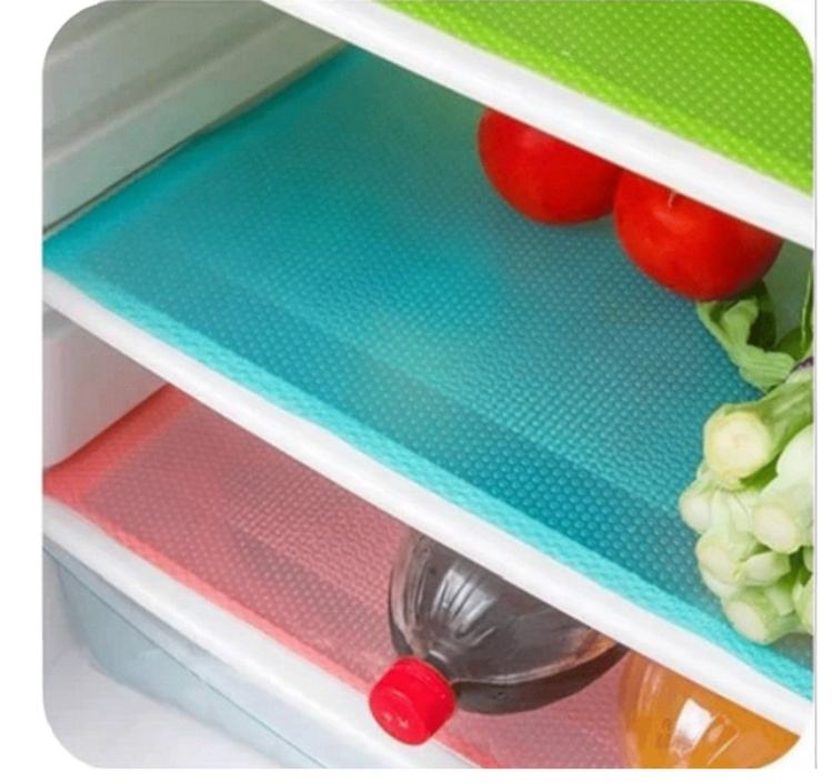 4pcs Fridge Mats, Refrigerator Liners Sheet –