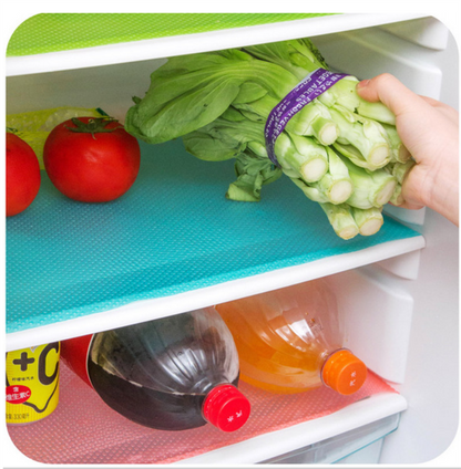 4pcs Fridge Mats, Refrigerator Liners Sheet –